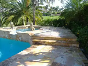 Gold Travertine Pavers