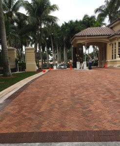 BA Mizner Clay Paver with Cocoa Border