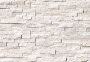 Natural Stone Veneer Ledgestone Glacier White