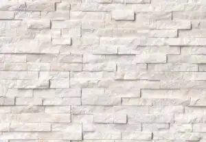 Natural Stone Veneer Ledgestone Glacier White