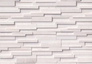 Natural Stone Veneer Ledgestone Glacier White Honed