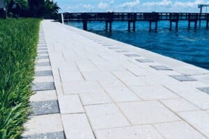 Artistic Concrete Pavers, Tan and Dark Chocolate