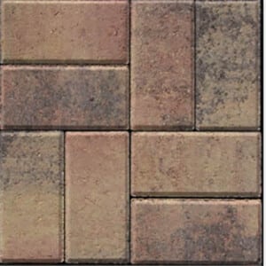 Gem Pavers Orange/Yellow/Chocolate Mix (White Cement)