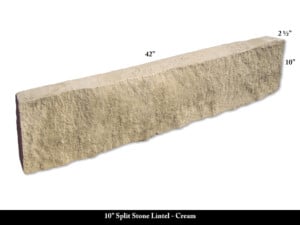 10" Split Stone Lintel - Cream