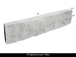 10" Split Stone Lintel - White