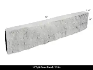 10" Split Stone Lintel - White