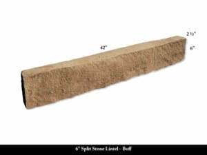 6" Split Stone Lintel - Buff