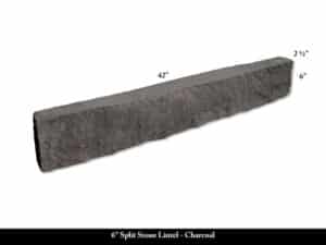 6" Split Stone Lintel - Charcoal