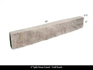 6" Split Stone Lintel - Gulf Sands