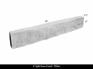 6" Split Stone Lintel - White