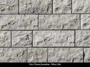 8 Inch Classic Jerusalem Stone - Silver Ash