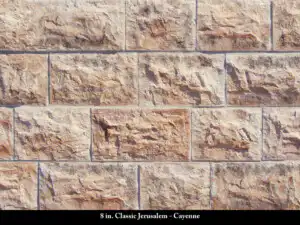 8 Inch Classic Jerusalem Stone - Cayenne