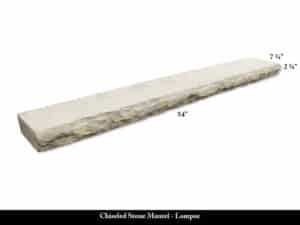 Chiseled Stone Mantel - Lompoc