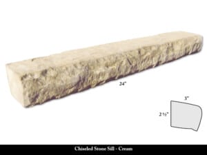 Chiseled Stone Sill - Cream
