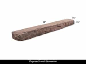 Flagstone Mantel - Brownstone