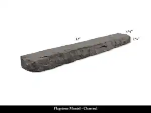 Flagstone Mantel - Charcoal