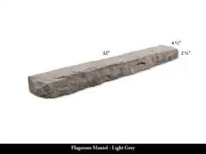 Flagstone Mantel - Light Grey
