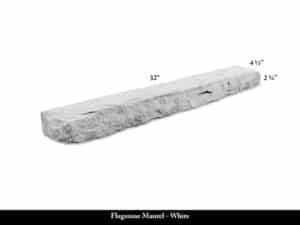 Flagstone Mantel - White